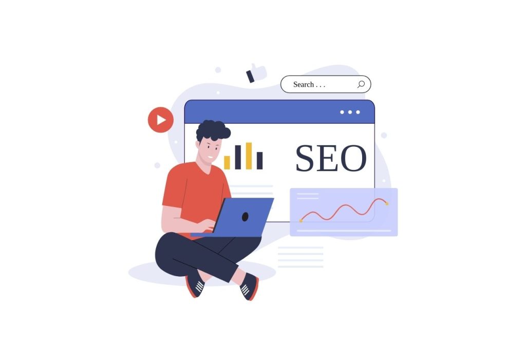 a person doing keyword research for seo chehalis